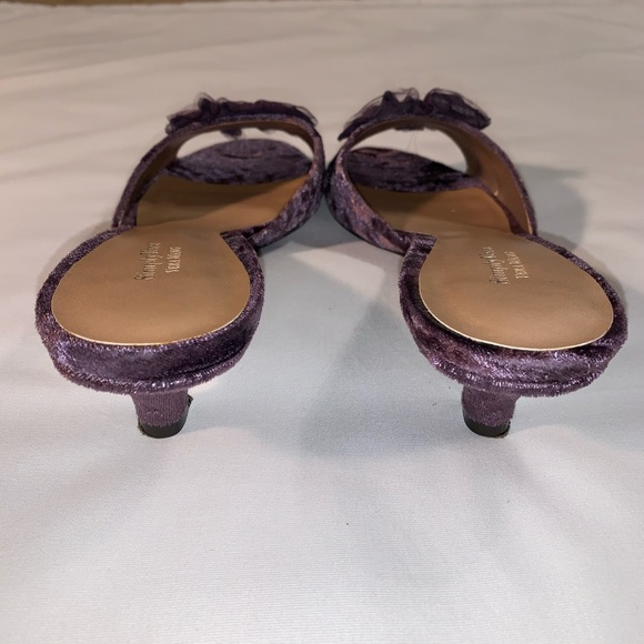 Purple Crush Velvet Sorbet Raisin Rhinestone Slide - Picture 4 of 5